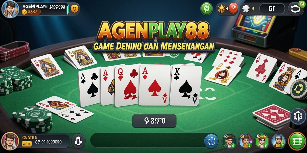 Screenshot AGENPLAY88 menampilkan gameplay seru permainan Domino.