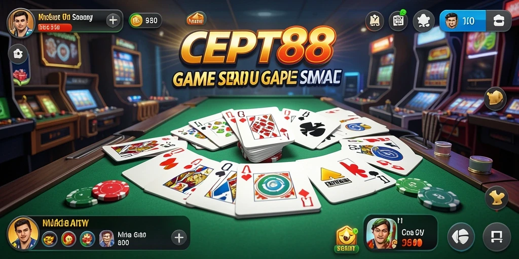 Tampilan gameplay seru dari game Gaple CEPAT88.