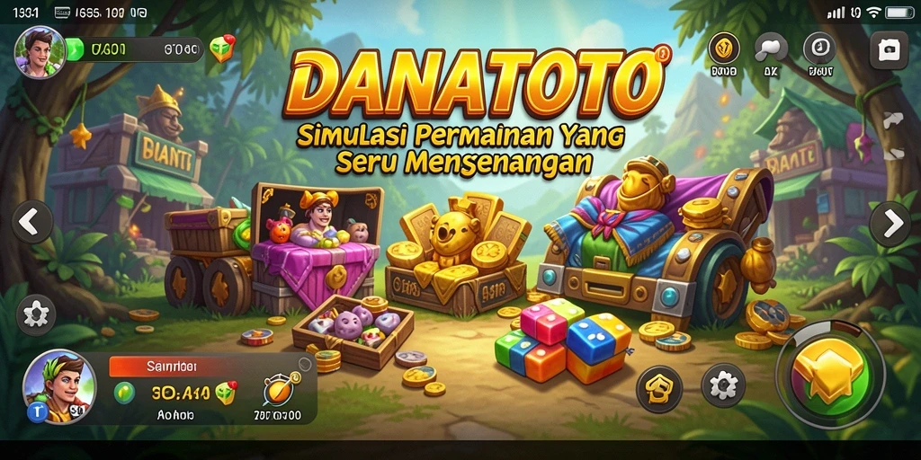 Tampilan screenshot utama DANATOTO menampilkan gameplay yang menarik dan interaktif.
