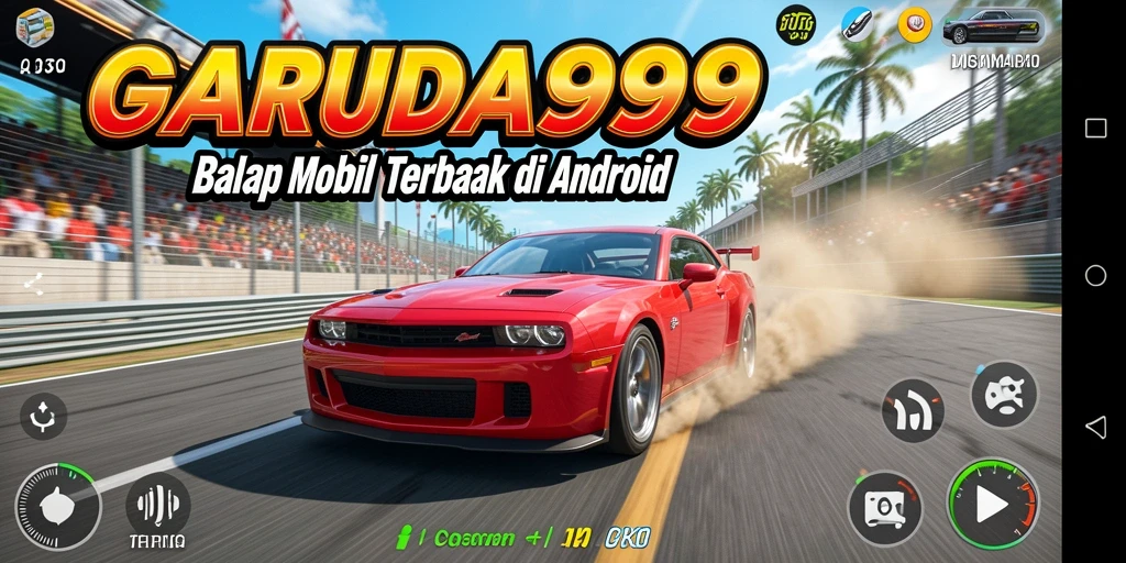 Gameplay balap mobil yang seru dan menegangkan di GARUDA999.