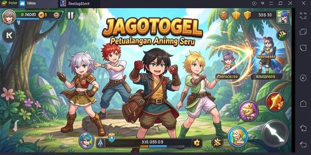 Tangkapan layar menunjukkan pertarungan seru dalam game Anime JAGOTOGEL.