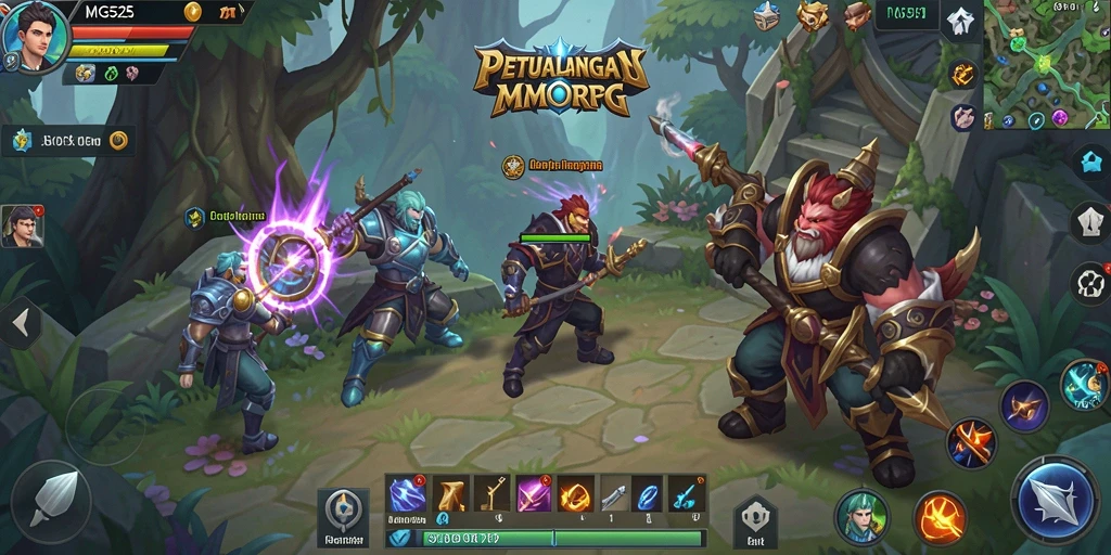 Tampilan gameplay MG525 yang seru dalam dunia MMORPG.