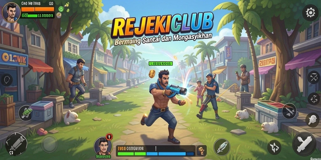 Screenshot menunjukkan pemain menikmati gameplay seru di REJEKICLUB.