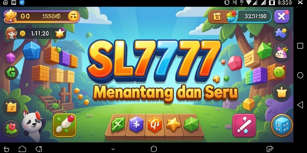 Screenshot utama SL777 yang menampilkan gameplay Puzzle yang menarik.