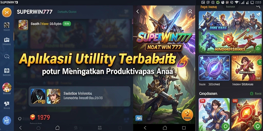 Tampilan utama SUPERWIN777 dengan semua fitur yang tersedia.