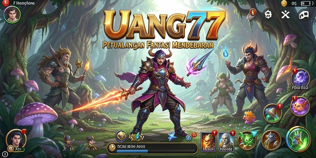 Screenshot dari gameplay RPG UANG77 yang seru dan mendebarkan.